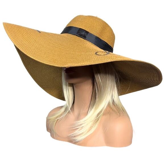 Extra Large Brim Beach Sun Hat "Do Not Disturb" - Picture 5 of 11